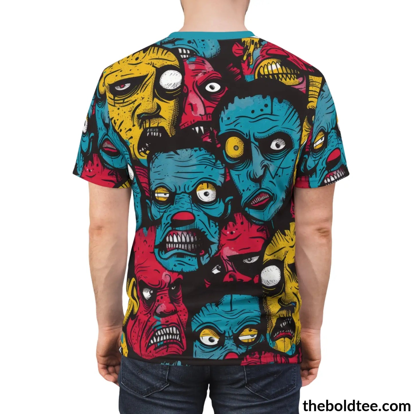 Ugly Faces Tee - Premium All Over Print Crewneck Shirt Prints