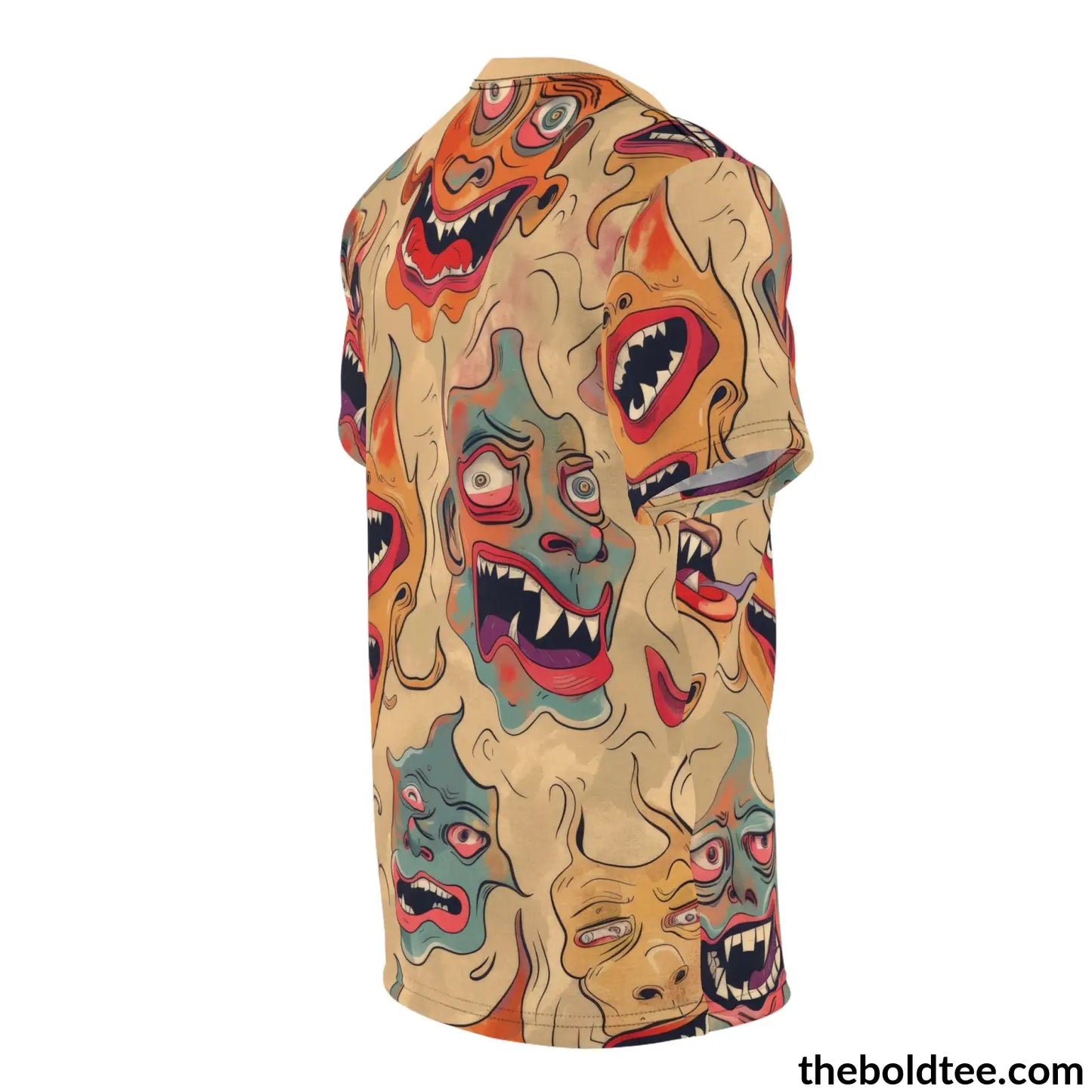 Ugly Faces Tee - Premium All Over Print Crewneck Shirt Prints