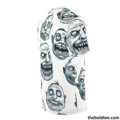 Ugly Faces Tee - Premium All Over Print Crewneck Shirt Prints