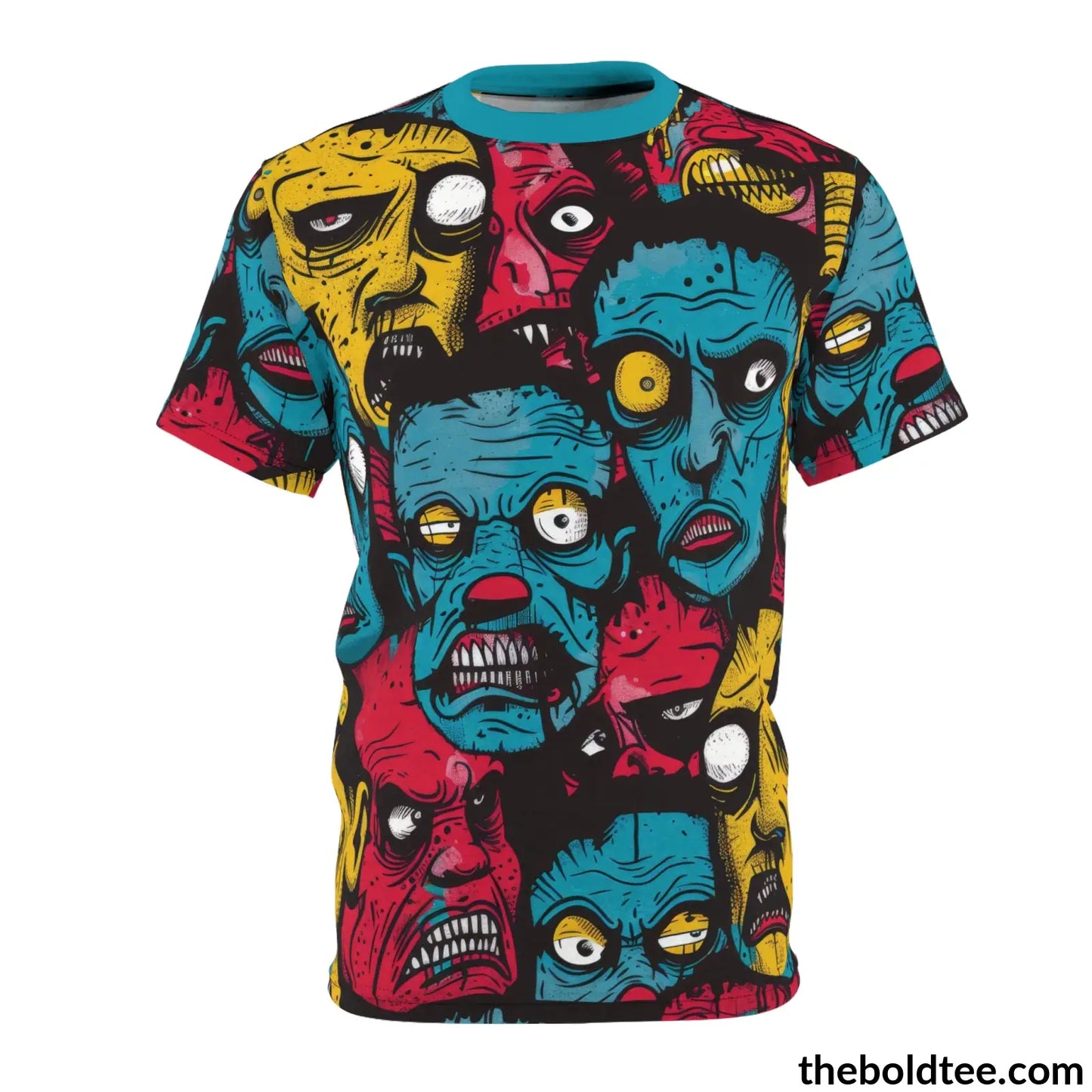 Ugly Faces Tee - Premium All Over Print Crewneck Shirt S Prints