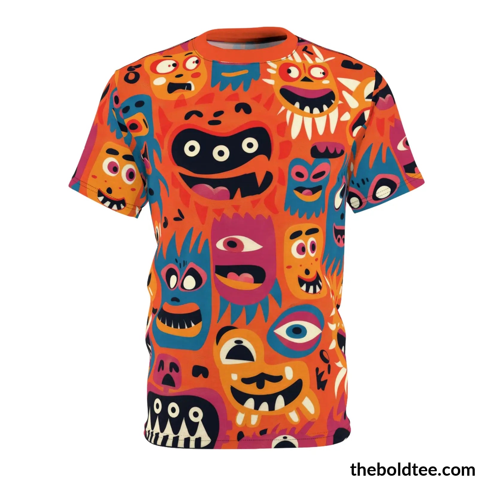 Ugly Faces Tee - Premium All Over Print Crewneck Shirt S Prints