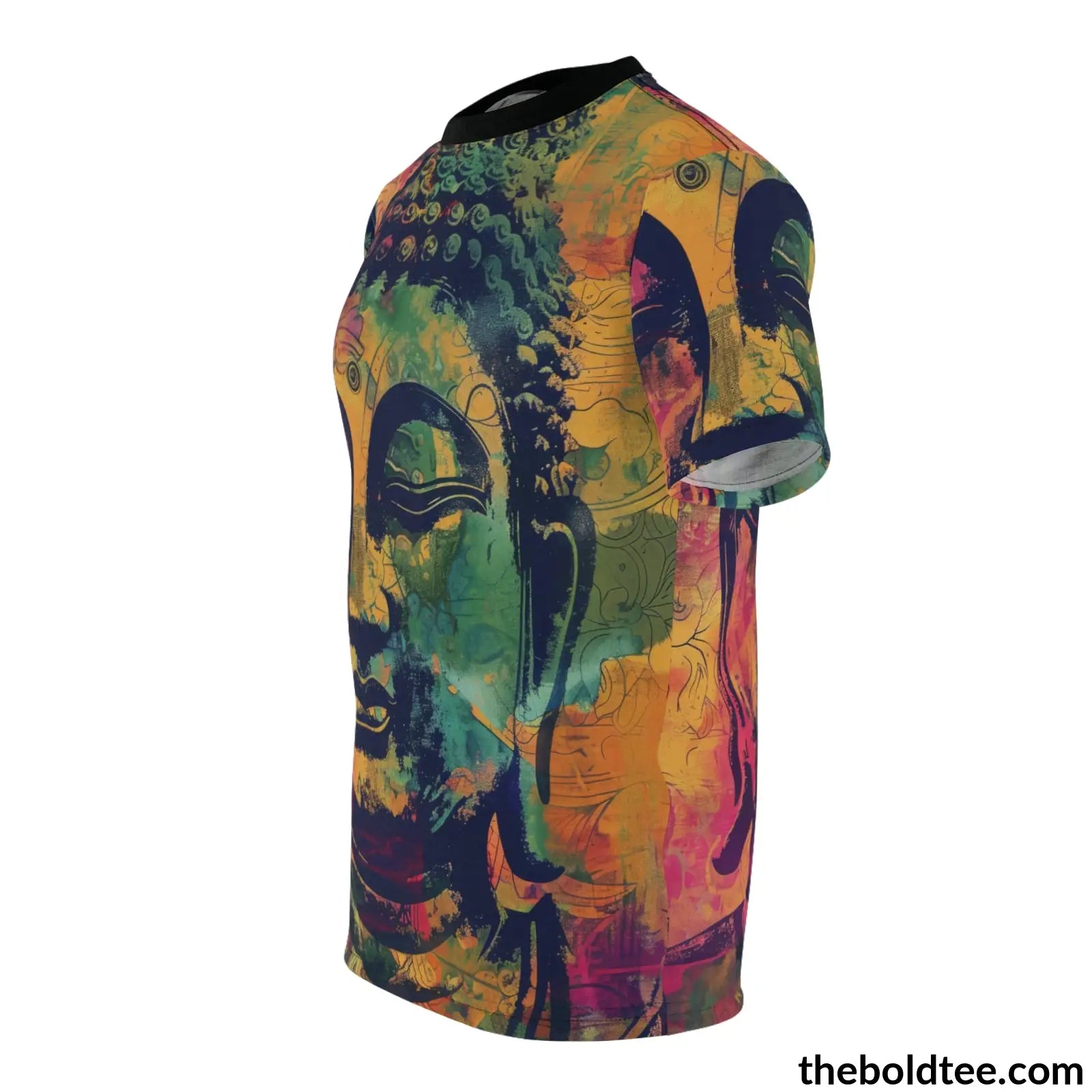 Vintage Buddha Tee - Premium All Over Print Crewneck Shirt Prints