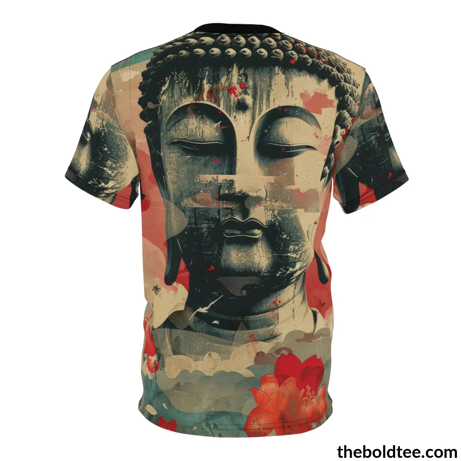 Vintage Buddha Tee - Premium All Over Print Crewneck Shirt Prints