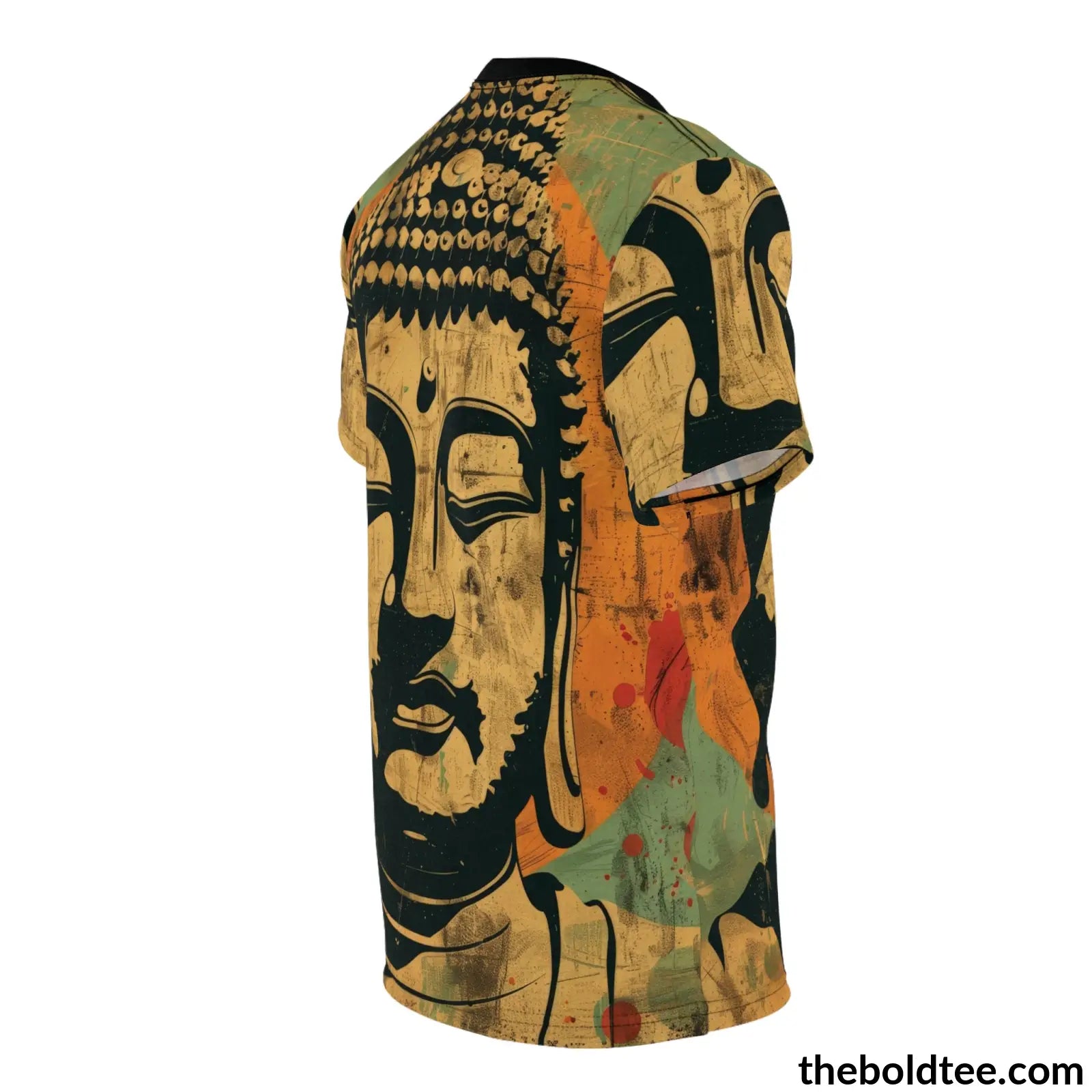 Vintage Buddha Tee - Premium All Over Print Crewneck Shirt Prints