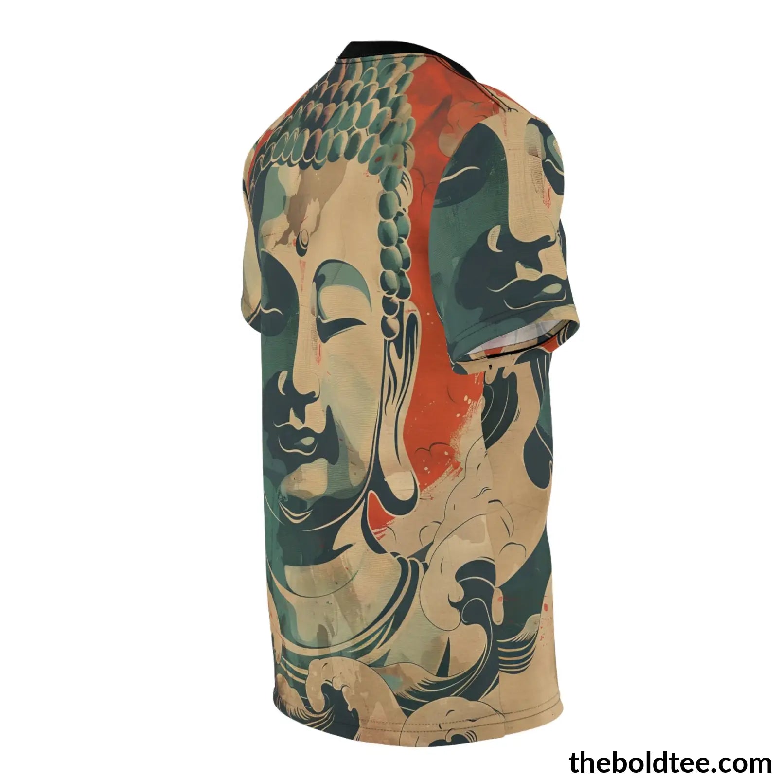 Vintage Buddha Tee - Premium All Over Print Crewneck Shirt Prints