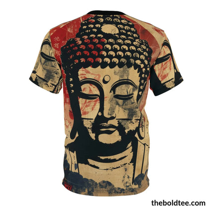 Vintage Buddha Tee - Premium All Over Print Crewneck Shirt Prints