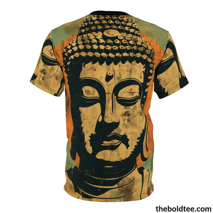 Vintage Buddha Tee - Premium All Over Print Crewneck Shirt Prints