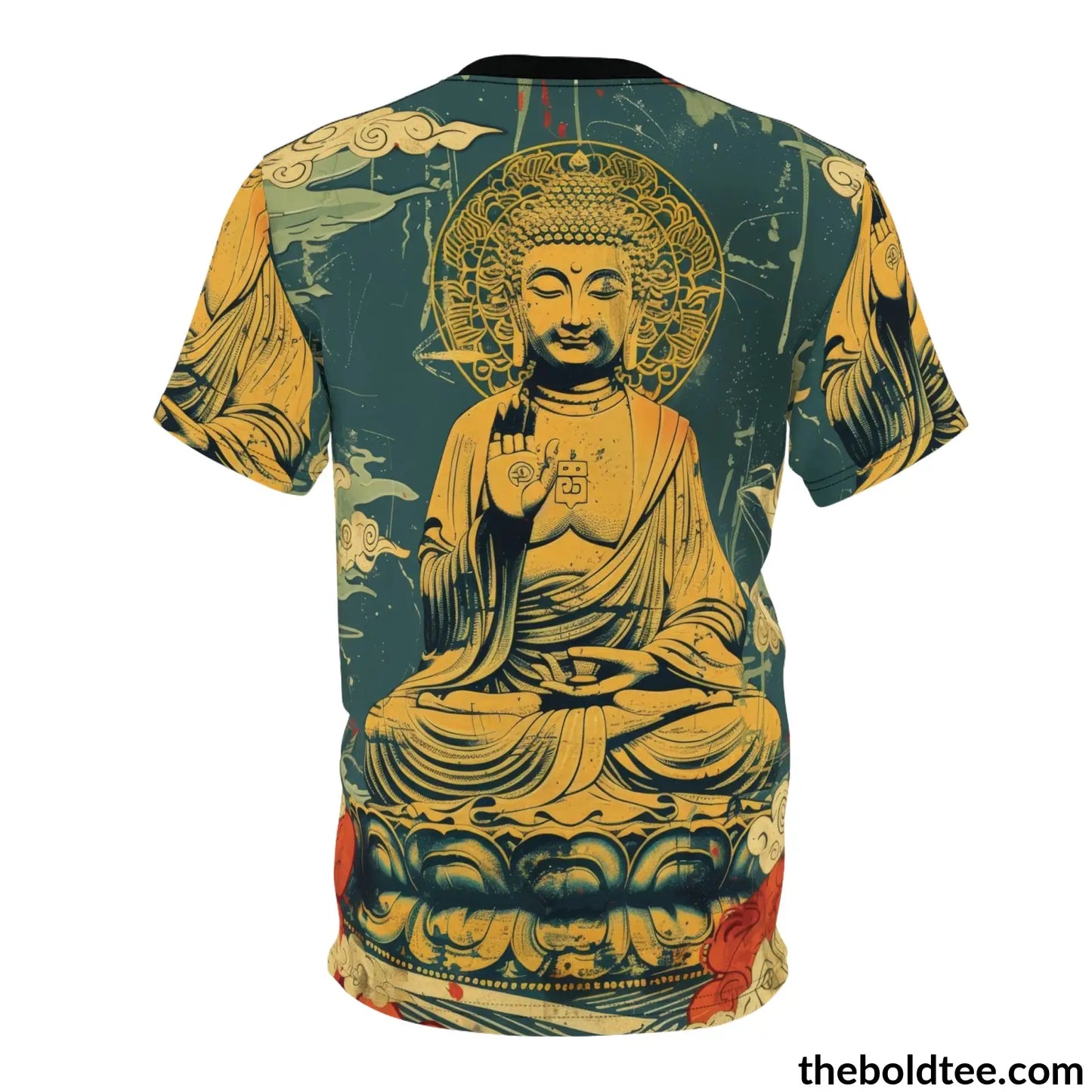 Vintage Buddha Tee - Premium All Over Print Crewneck Shirtt Prints