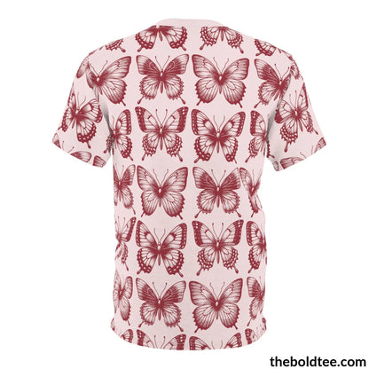 Vintage Butterfly Tee - Premium All Over Print Crewneck Prints