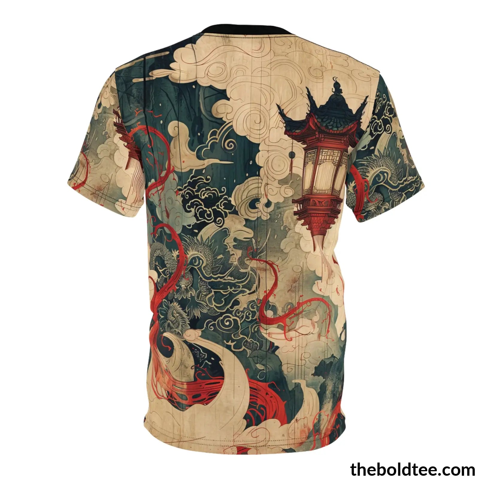 Vintage Chinese Tee - Premium All Over Print Crewneck Shirt Prints