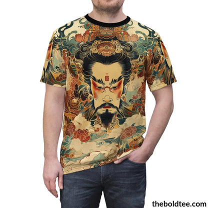 Vintage Chinese Tee - Premium All Over Print Crewneck Shirt Prints