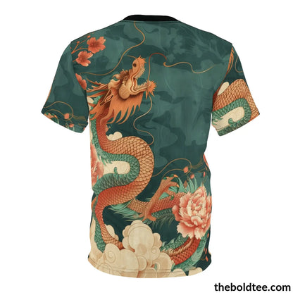 Vintage Chinese Tee - Premium All Over Print Crewneck Shirt Prints