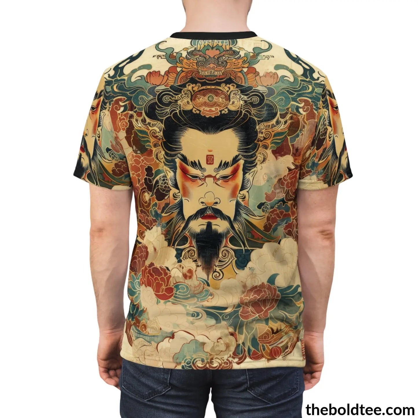 Vintage Chinese Tee - Premium All Over Print Crewneck Shirt Prints