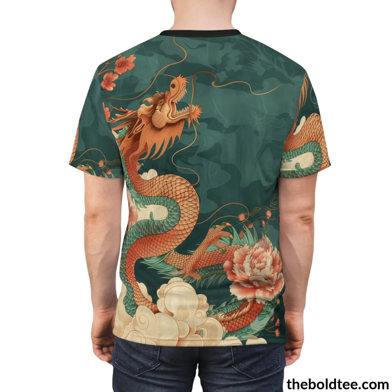 Vintage Chinese Tee - Premium All Over Print Crewneck Shirt Prints