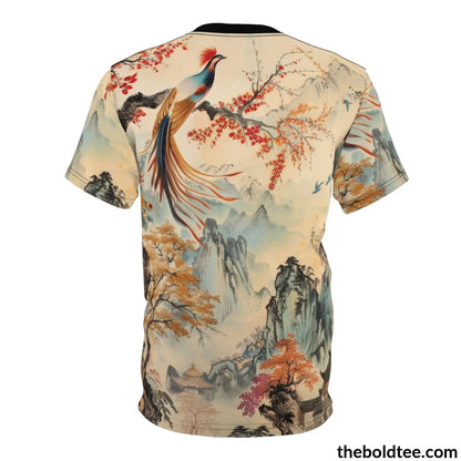 Vintage Chinese Tee - Premium All Over Print Crewneck Shirt Prints