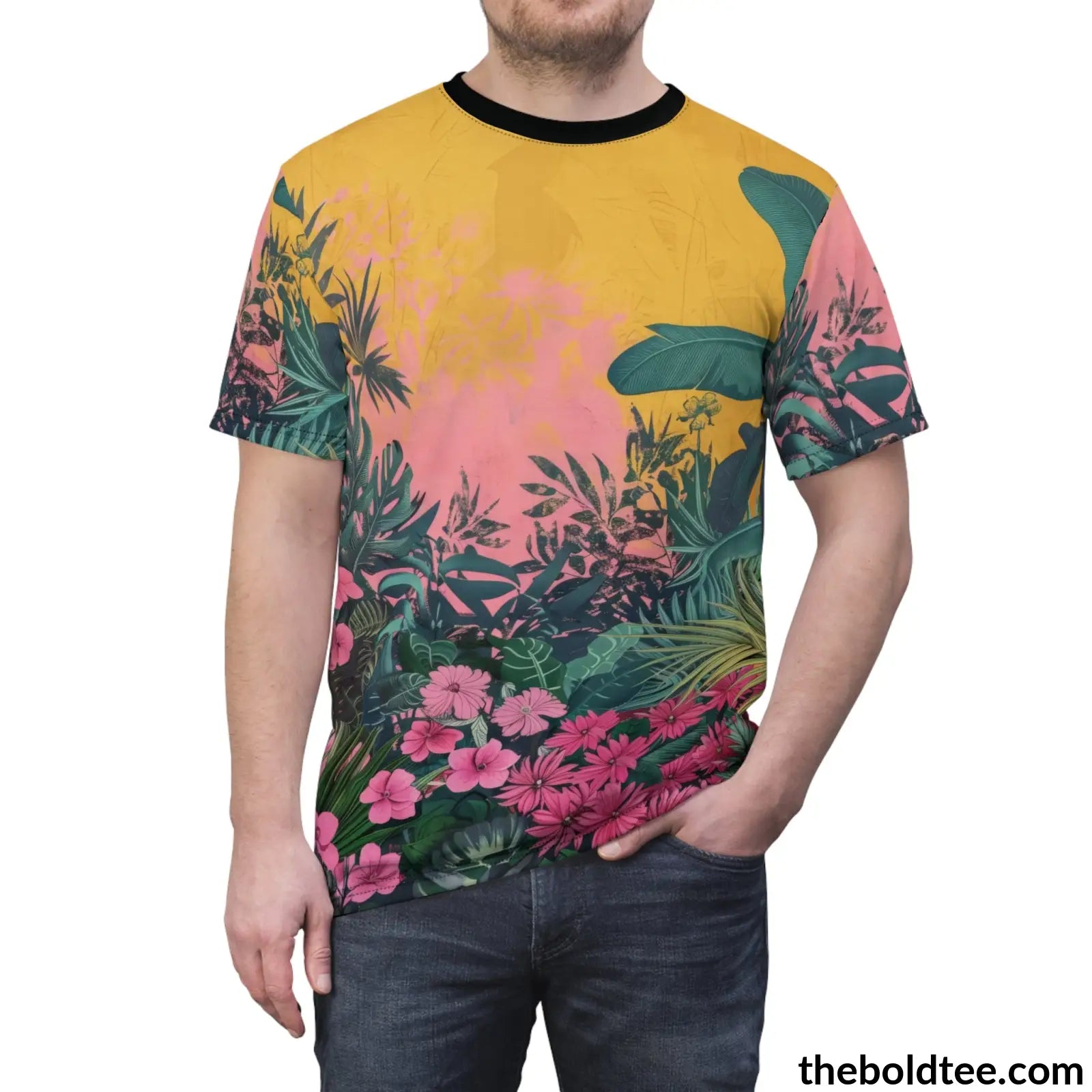 Vintage Garden Tee - Premium All Over Print Crewneck Shirt Prints