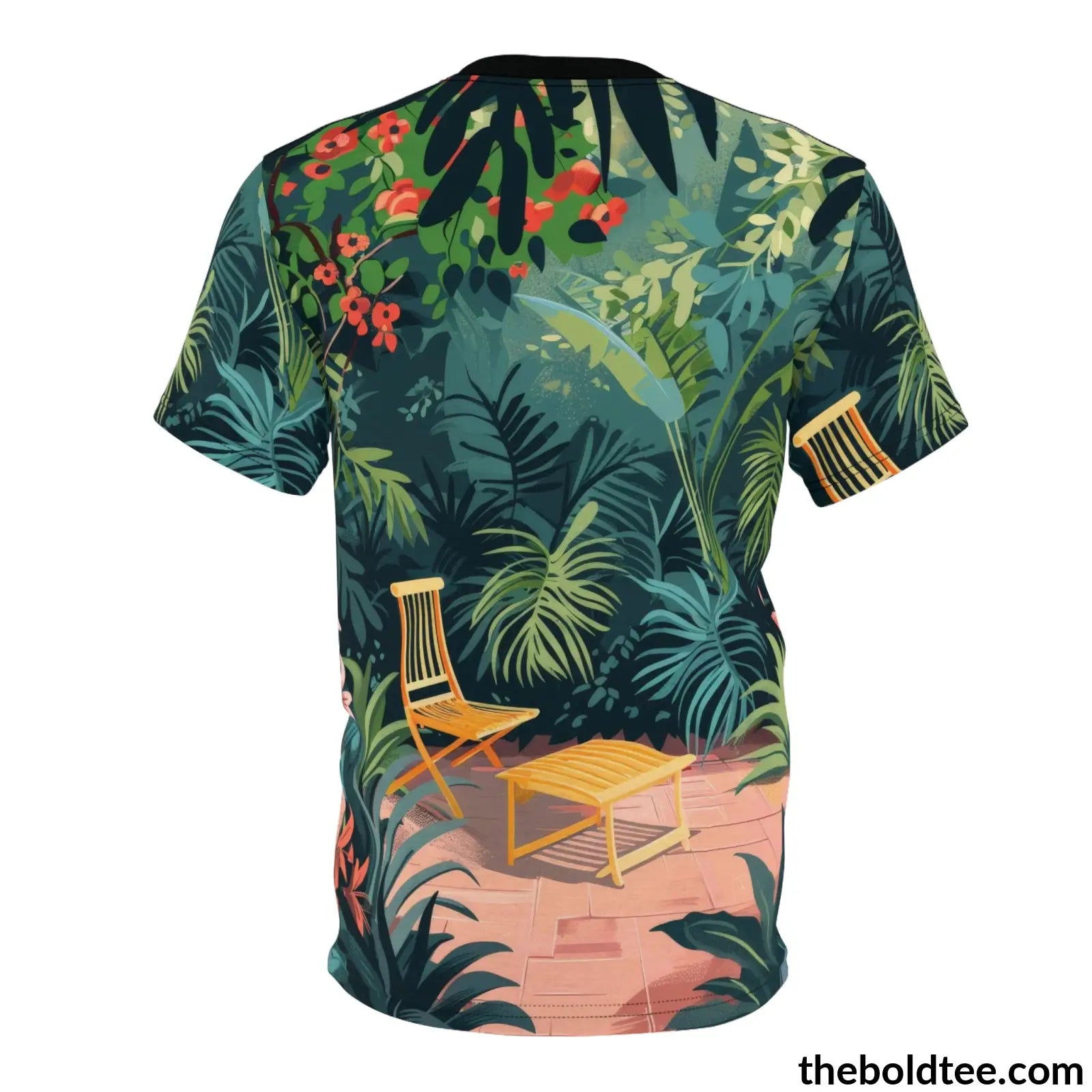 Vintage Garden Tee - Premium All Over Print Crewneck Shirt Prints