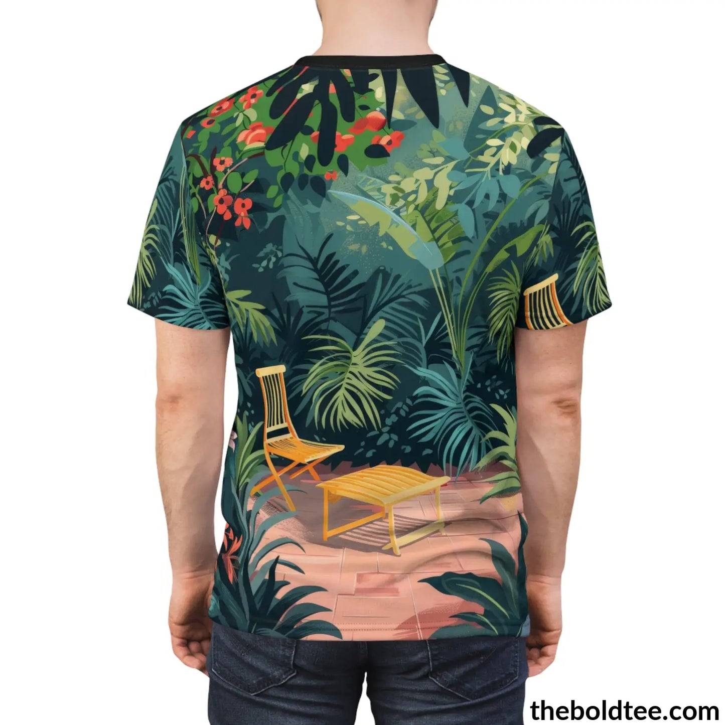 Vintage Garden Tee - Premium All Over Print Crewneck Shirt Prints