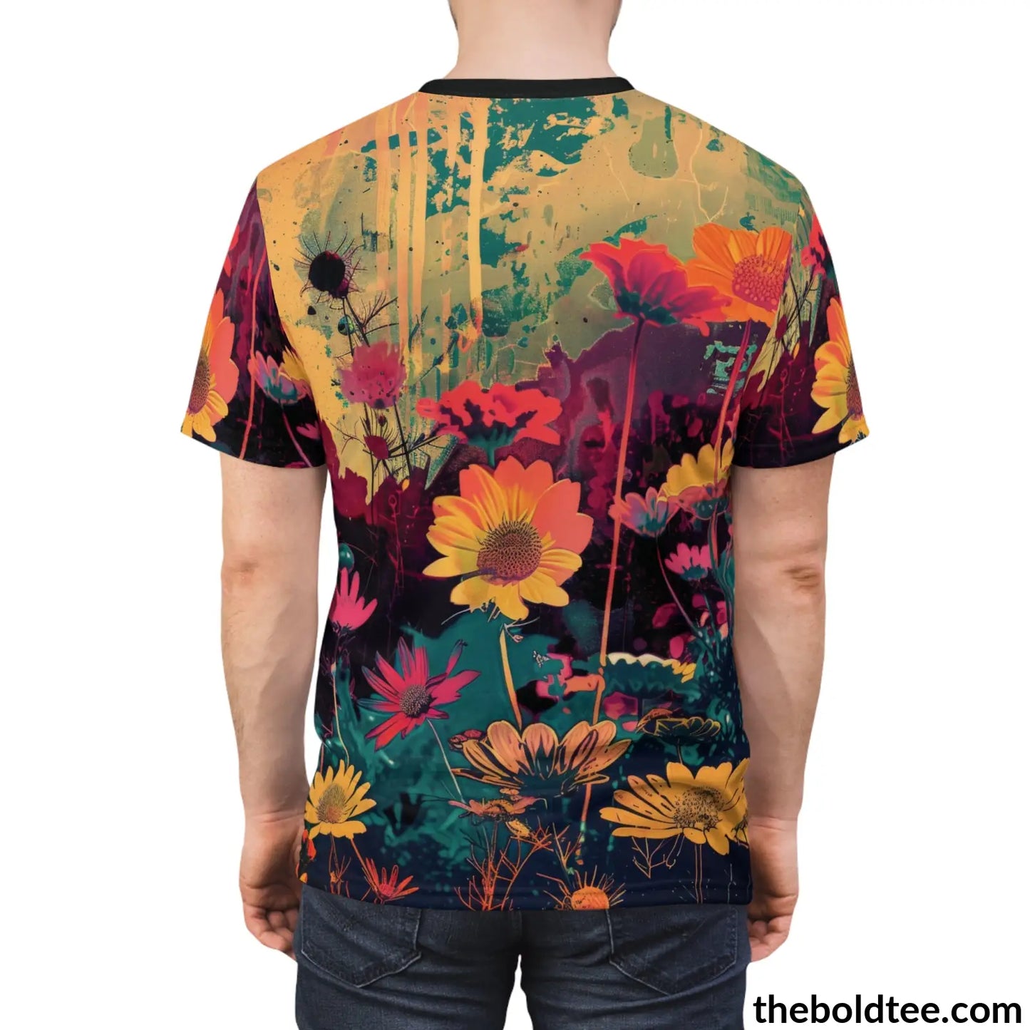 Vintage Garden Tee - Premium All Over Print Crewneck Shirt Prints