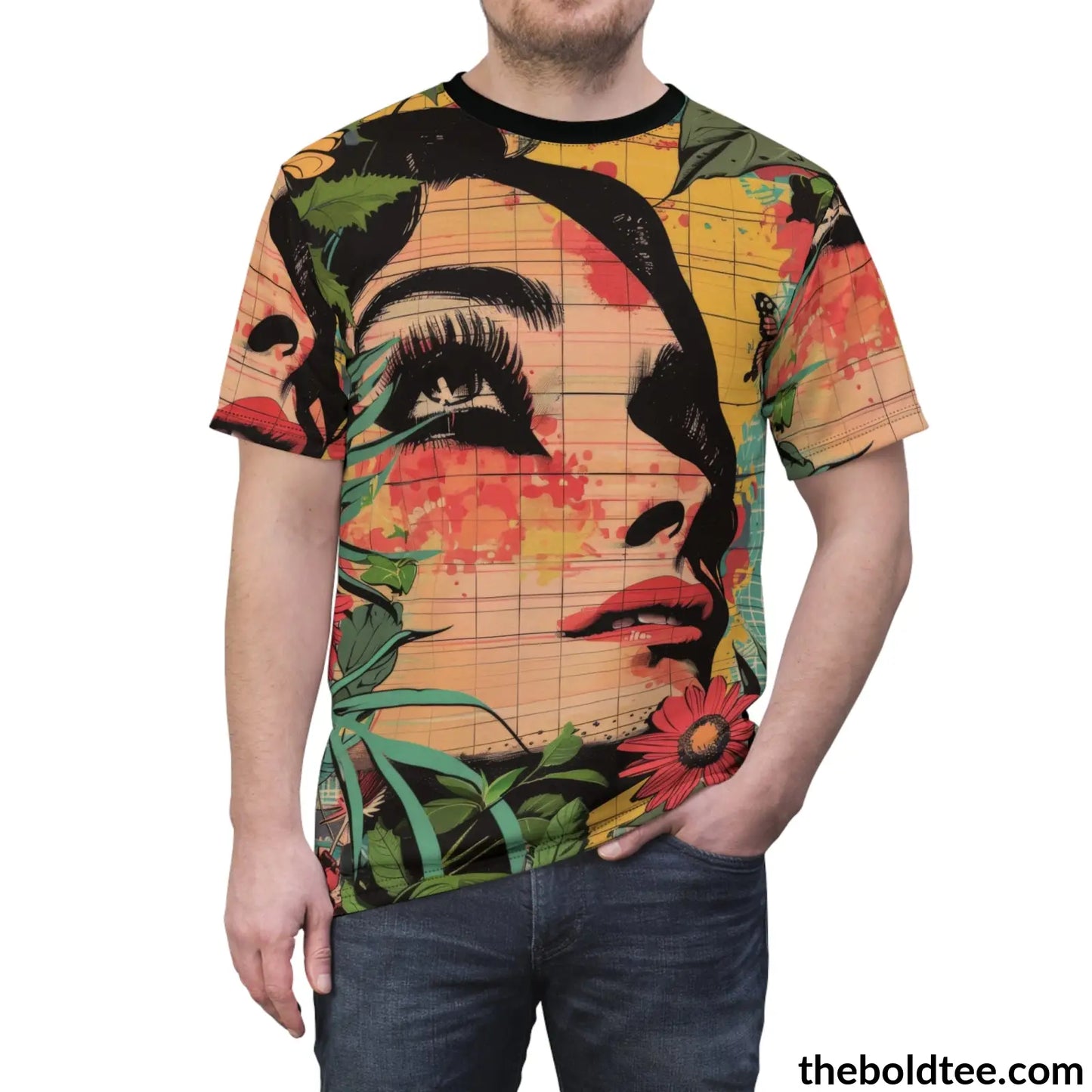 Vintage Garden Tee - Premium All Over Print Crewneck Shirt Prints