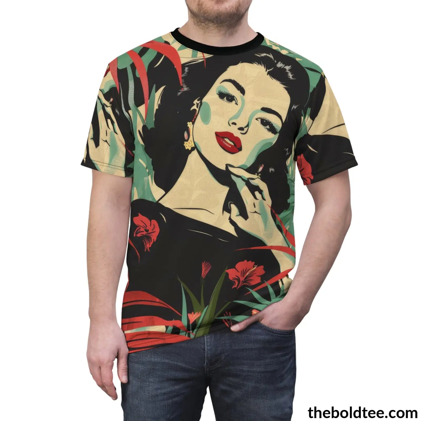 Vintage Garden Tee - Premium All Over Print Crewneck Shirt Prints