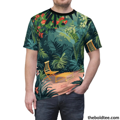 Vintage Garden Tee - Premium All Over Print Crewneck Shirt Prints