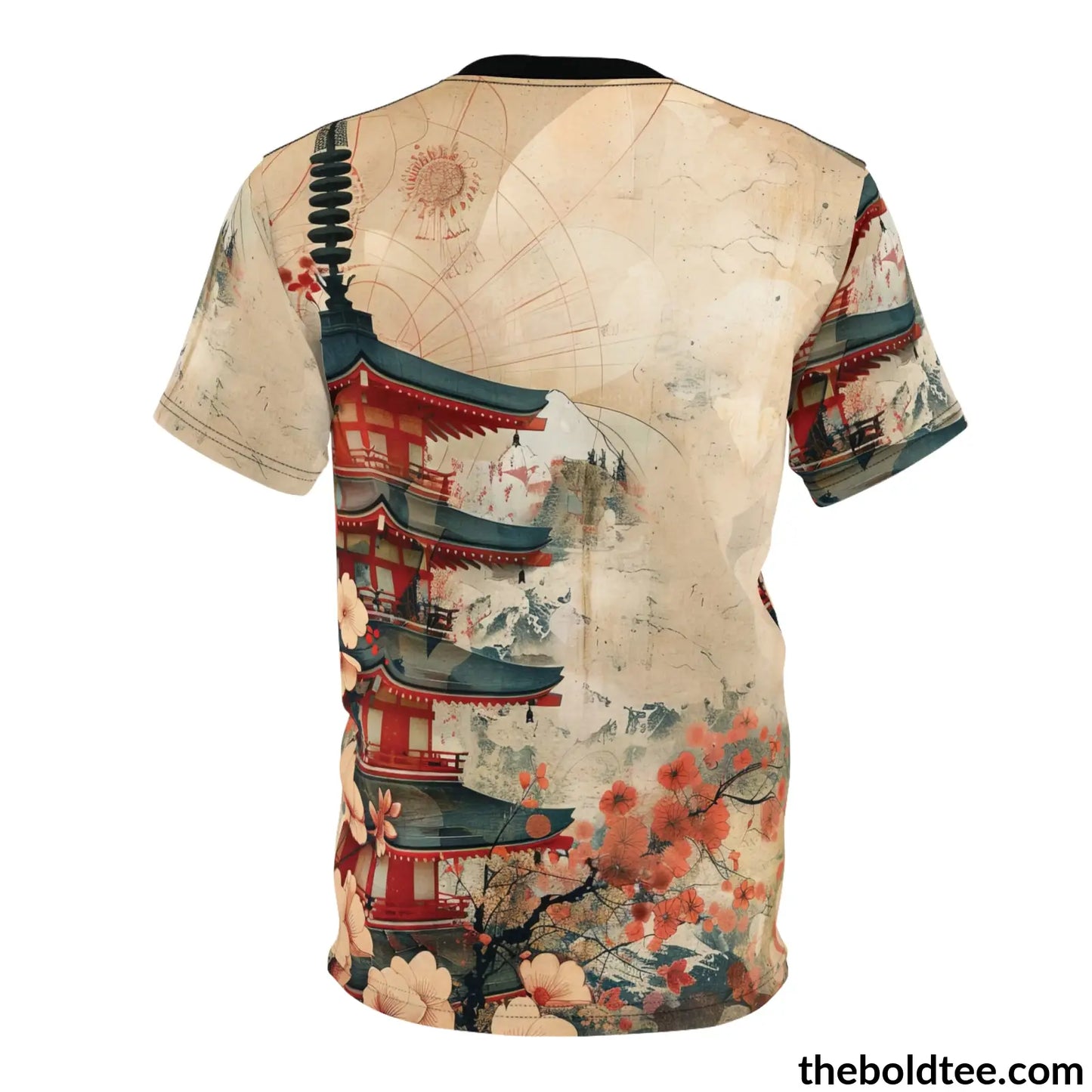 Vintage Japanese Tee - Premium All Over Print Crewneck Shirt Prints