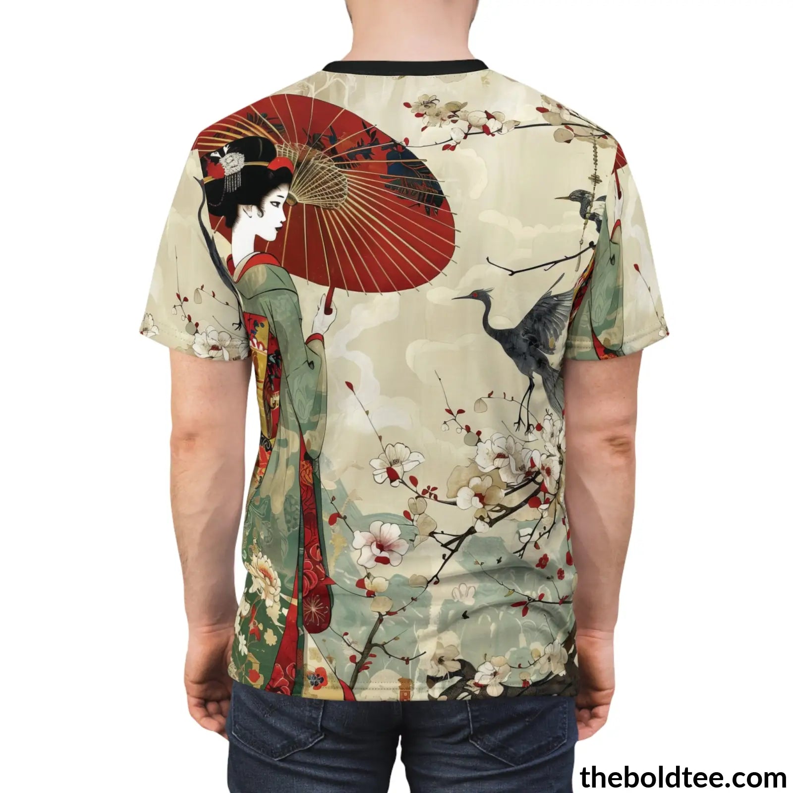 Vintage Japanese Tee - Premium All Over Print Crewneck Shirt Prints