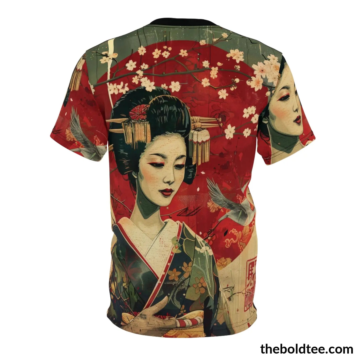 Vintage Japanese Tee - Premium All Over Print Crewneck Shirt Prints