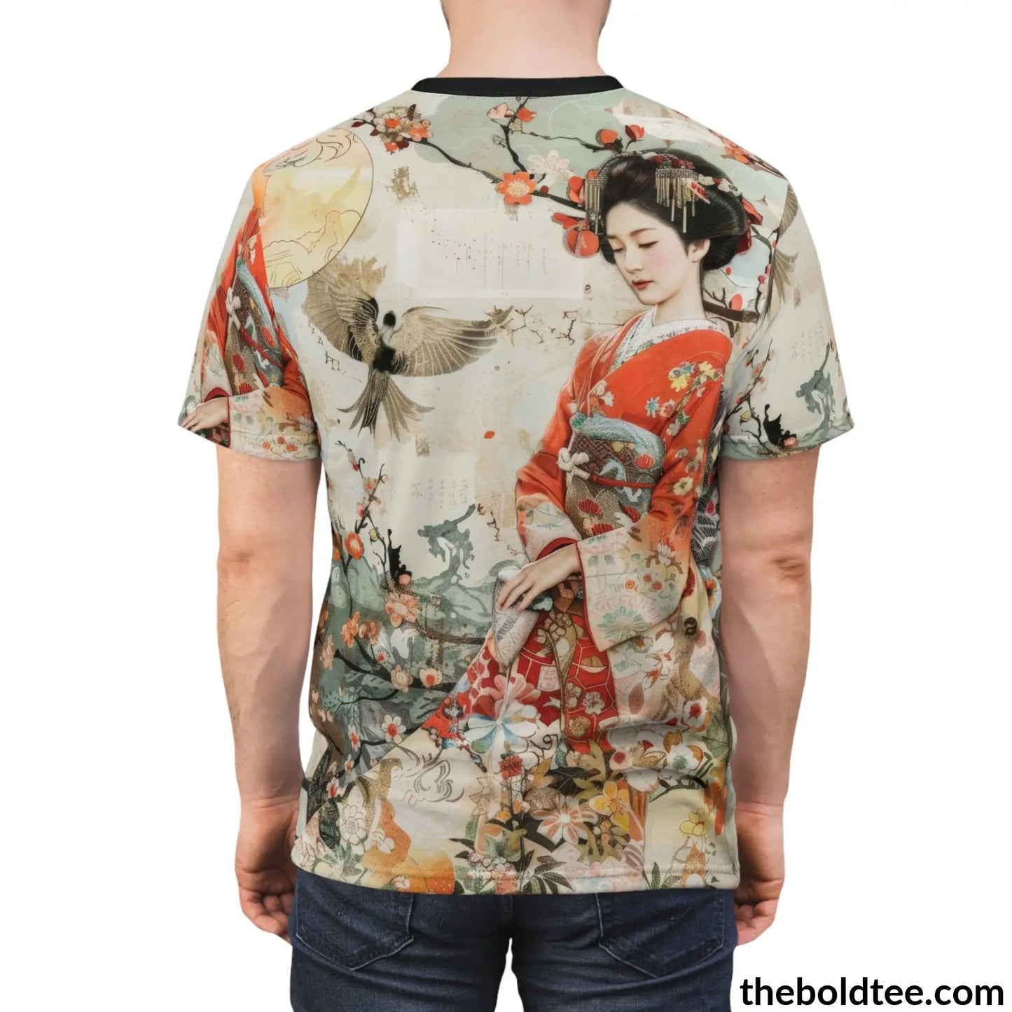 Vintage Japanese Tee - Premium All Over Print Crewneck Shirt Prints