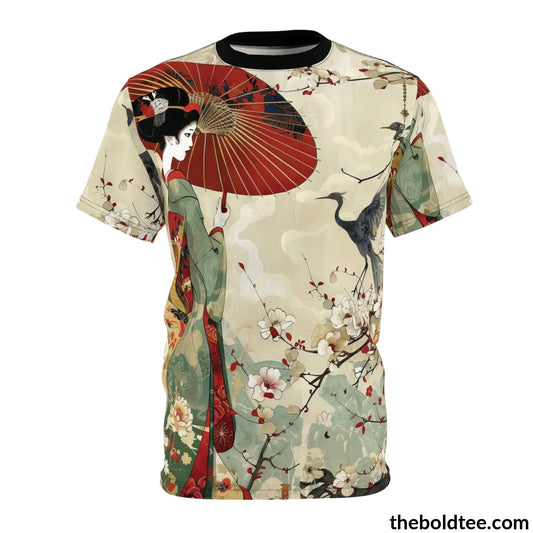 Vintage Japanese Tee - Premium All Over Print Crewneck Shirt S Prints