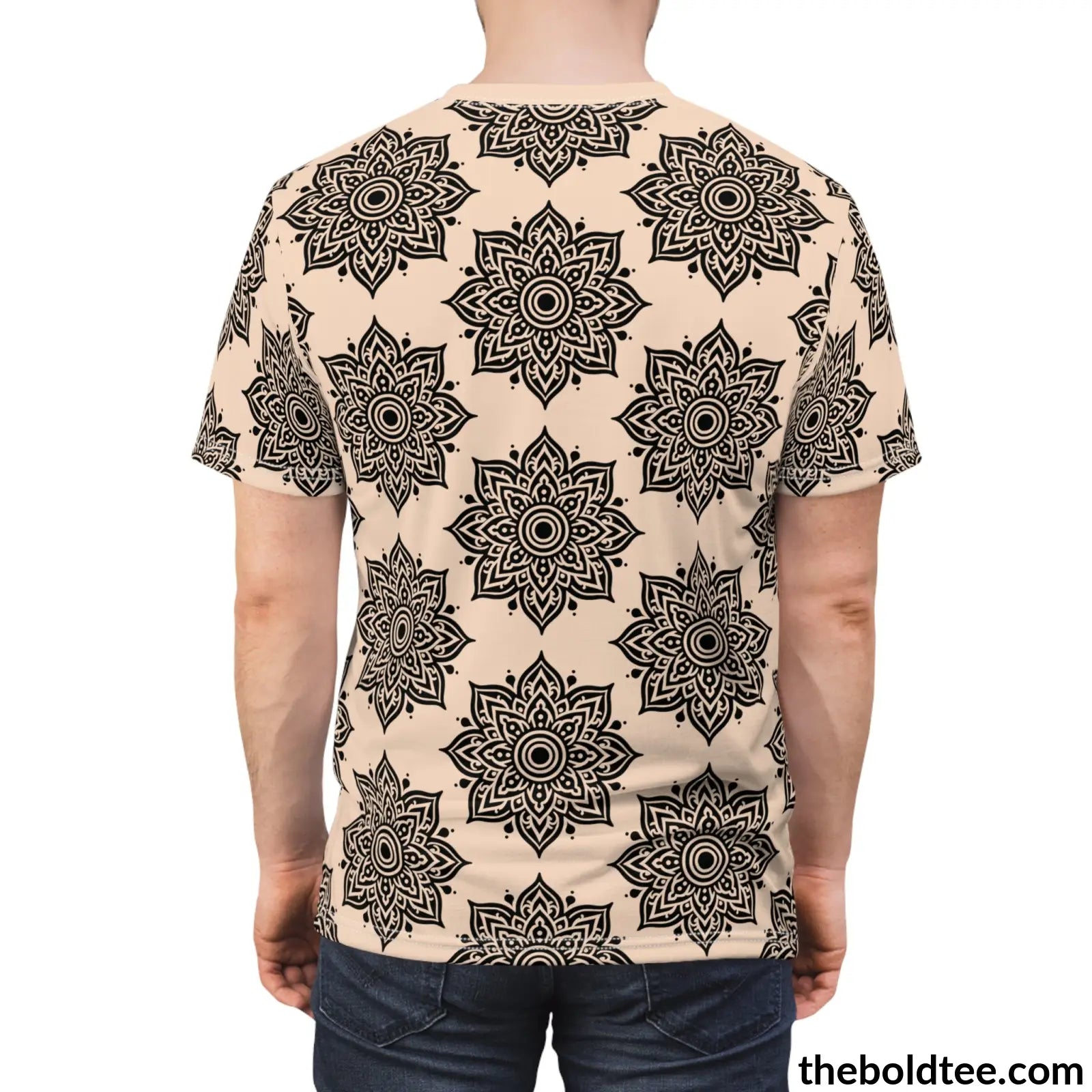 Vintage Pattern Tee - Premium All Over Print Crewneck Prints