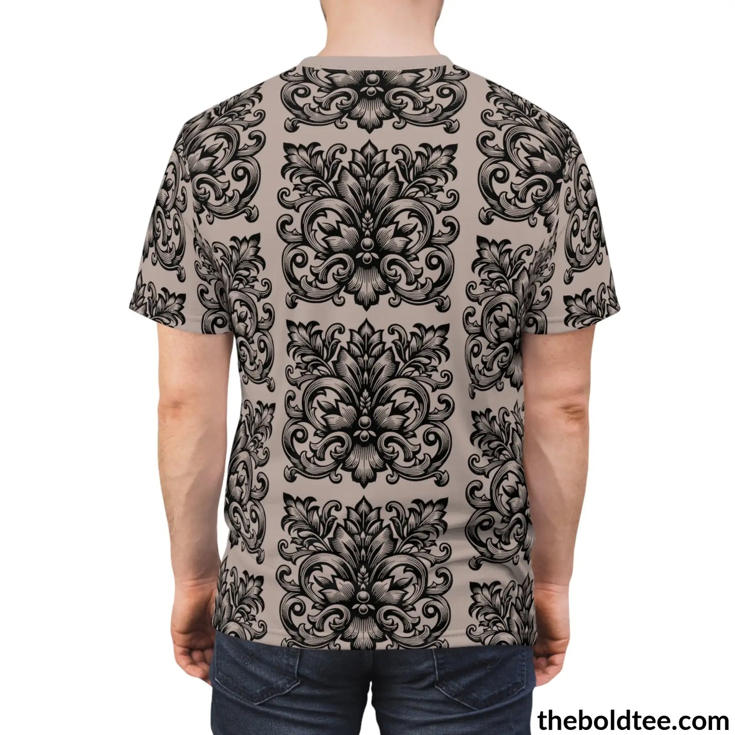 Vintage Pattern Tee - Premium All Over Print Crewneck Prints