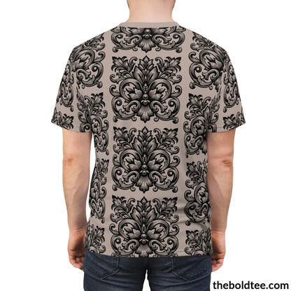 Vintage Pattern Tee - Premium All Over Print Crewneck Prints