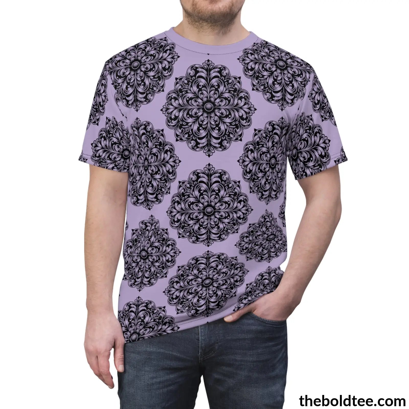 Vintage Pattern Tee - Premium All Over Print Crewneck Prints