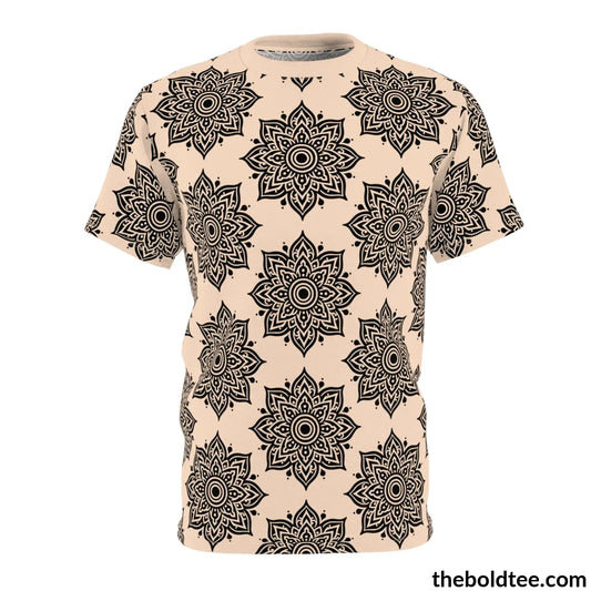 Vintage Pattern Tee - Premium All Over Print Crewneck S Prints