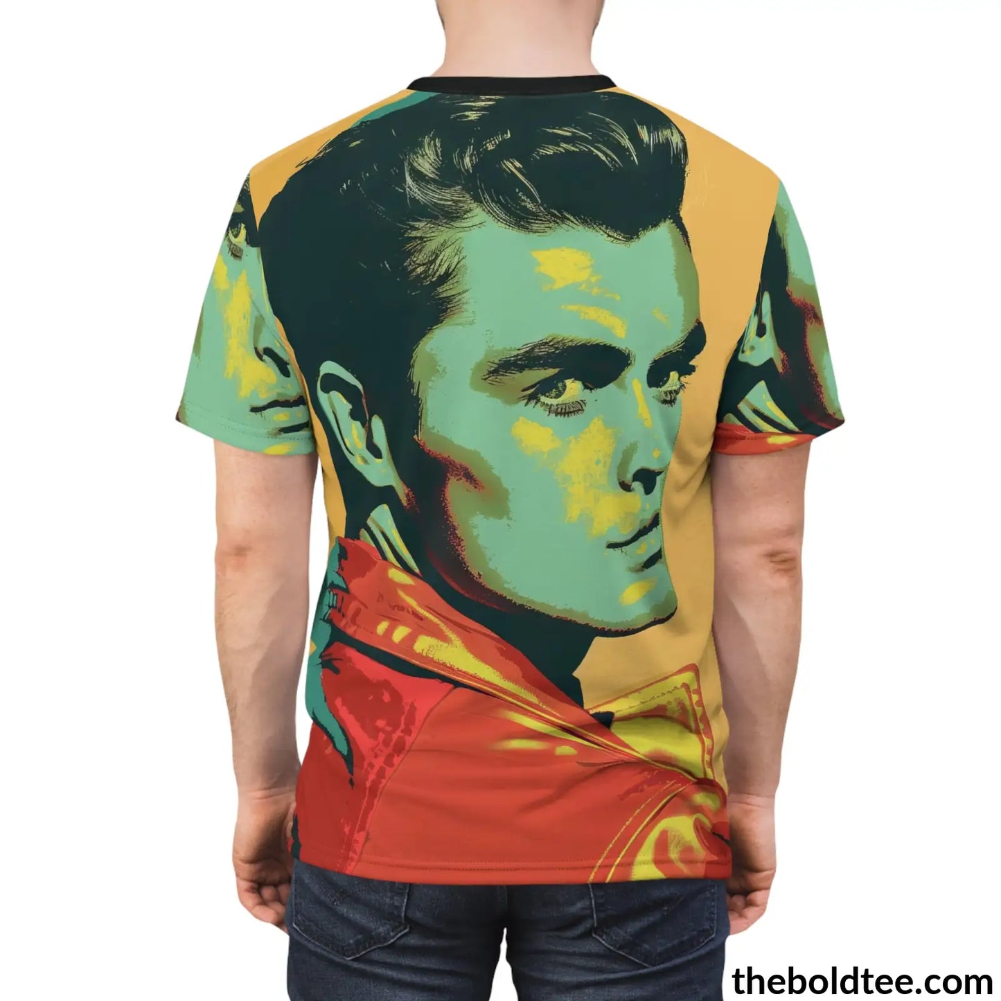 Vintage Rockabilly Tee - Premium All Over Print Crewneck Shirt Prints