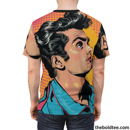 Vintage Rockabilly Tee - Premium All Over Print Crewneck Shirt Prints