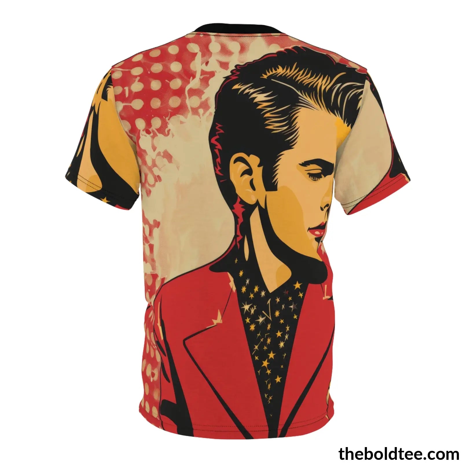 Vintage Rockabilly Tee - Premium All Over Print Crewneck Shirt Prints