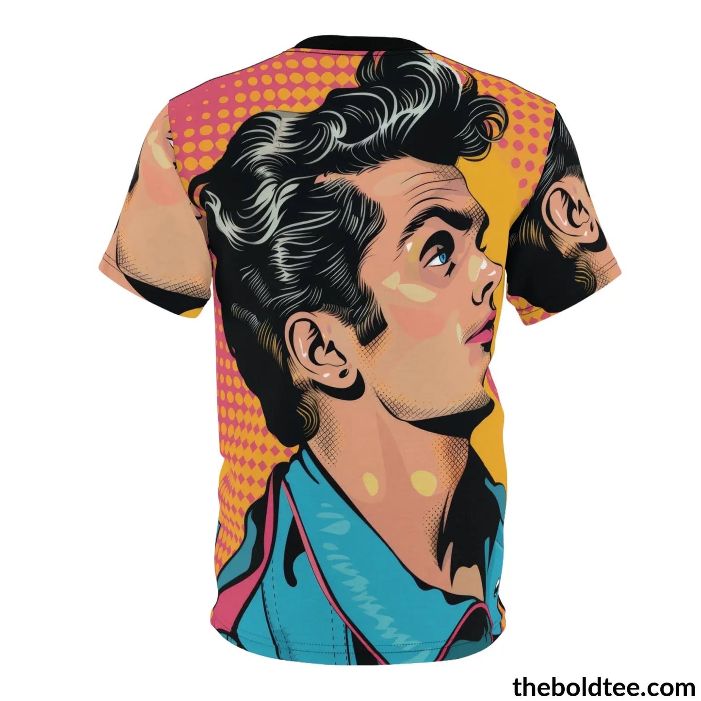 Vintage Rockabilly Tee - Premium All Over Print Crewneck Shirt Prints