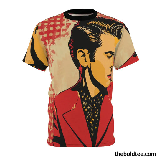 Vintage Rockabilly Tee - Premium All Over Print Crewneck Shirt S Prints