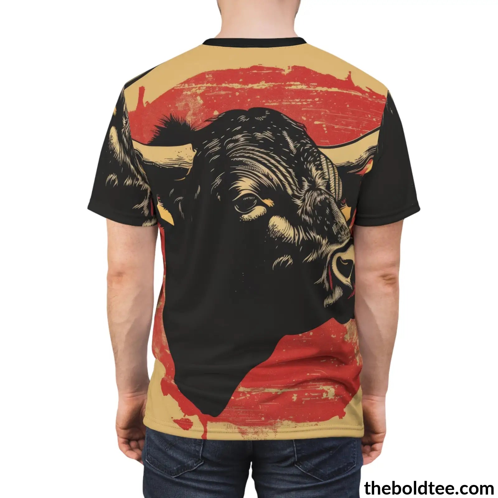 Vintage Rodeo Tee - Premium All Over Print Crewneck Shirt Prints