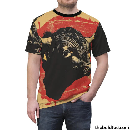 Vintage Rodeo Tee - Premium All Over Print Crewneck Shirt Prints