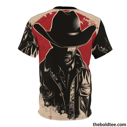 Vintage Rodeo Tee - Premium All Over Print Crewneck Shirt Prints