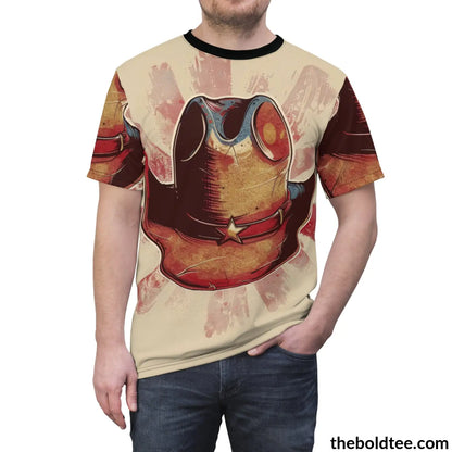 Vintage Rodeo Tee - Premium All Over Print Crewneck Shirt Prints