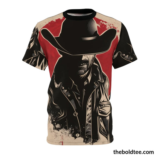 Vintage Rodeo Tee - Premium All Over Print Crewneck Shirt Black Stitching / 6 Oz. S Prints