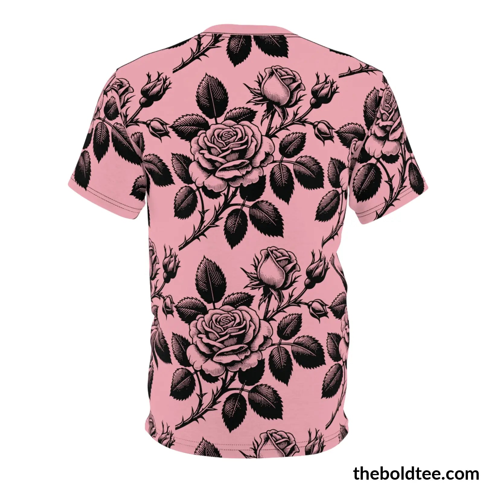 Vintage Roses Pattern Tee - Premium All Over Print Crewneck Prints