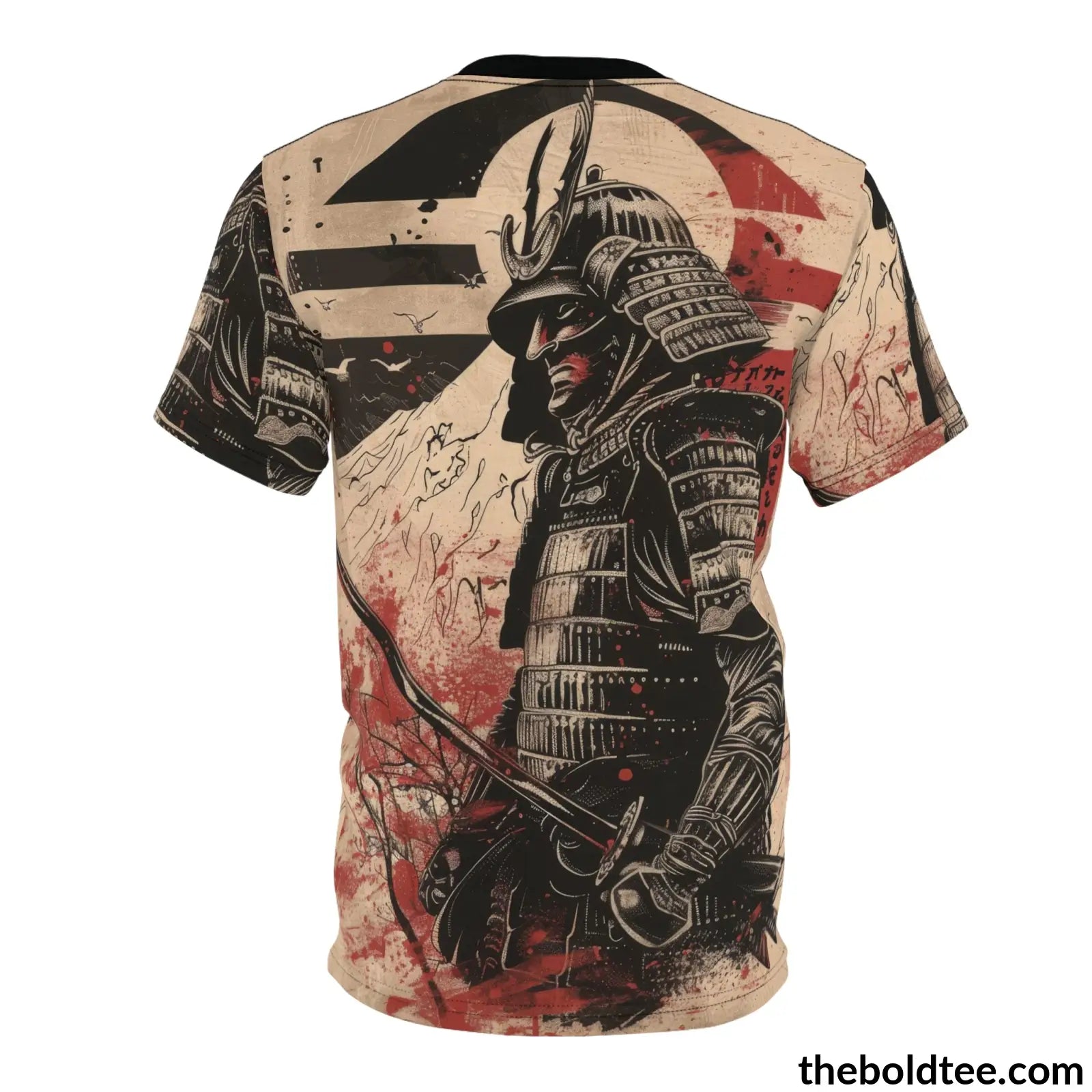 Vintage Samurai Tee - Premium All Over Print Crewneck Shirt Prints