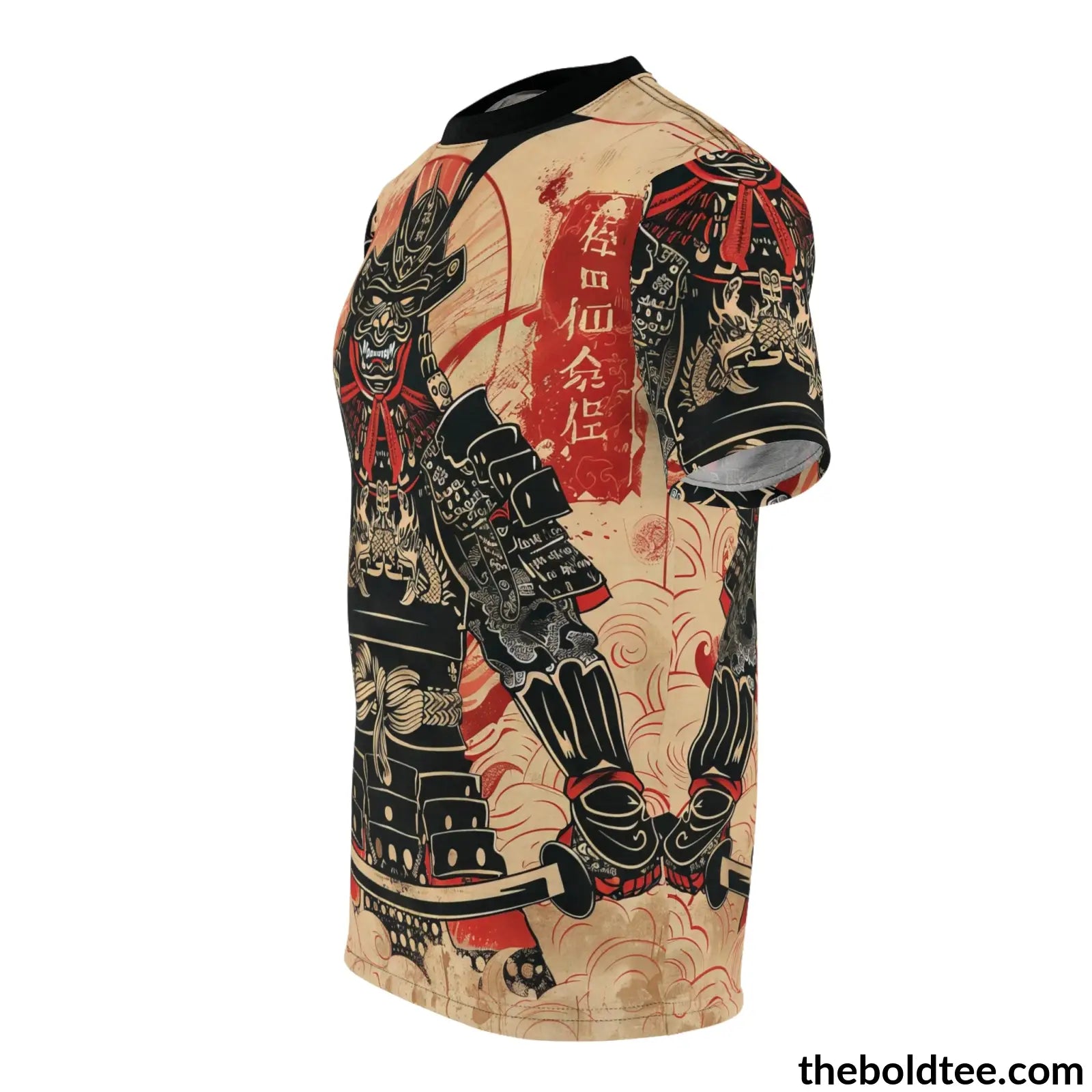 Vintage Samurai Tee - Premium All Over Print Crewneck Shirt Prints