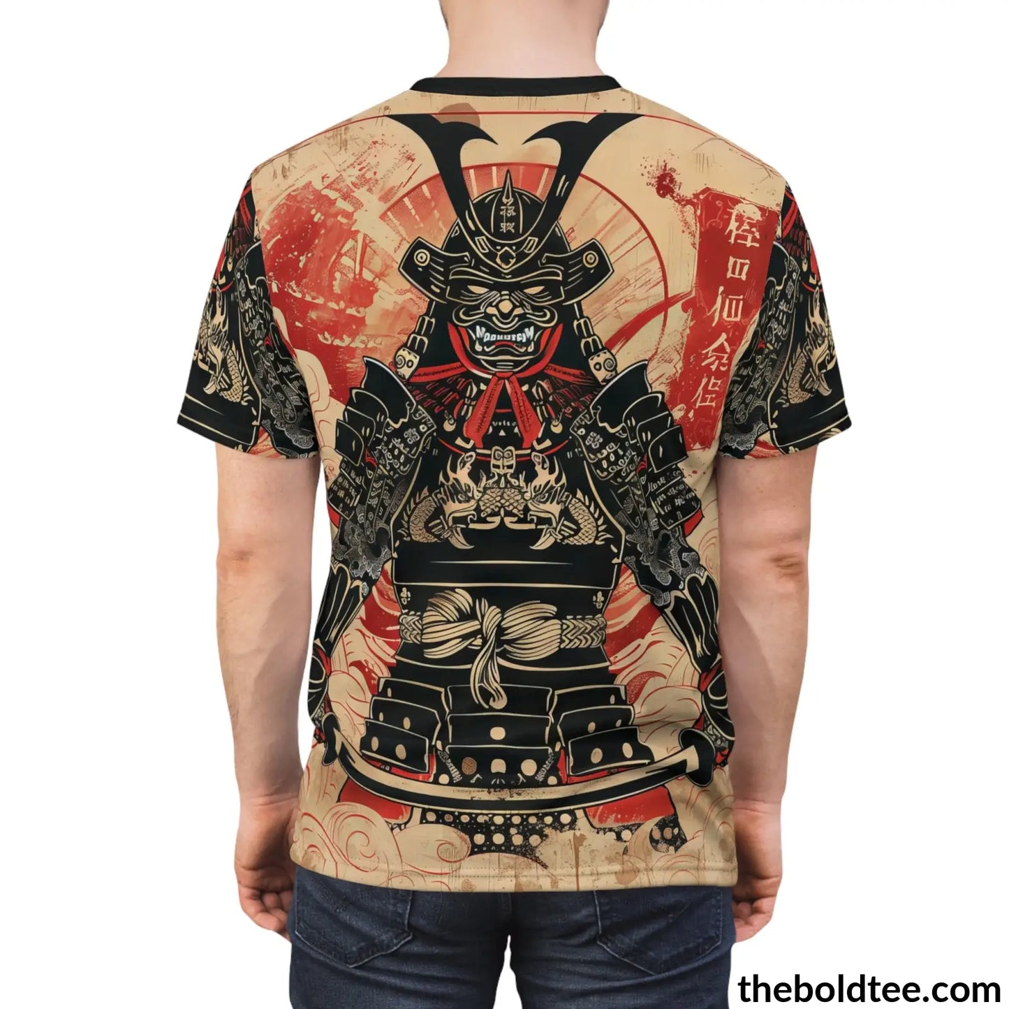 Vintage Samurai Tee - Premium All Over Print Crewneck Shirt Prints